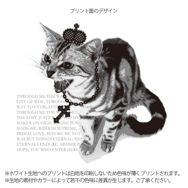 【ルナティックキャットイズム】送料無料[長袖Tシャツ]PUNK-CAT シャーという猫 NEKO-T [ロングスリーブ 大きいサイズ]item_image_3