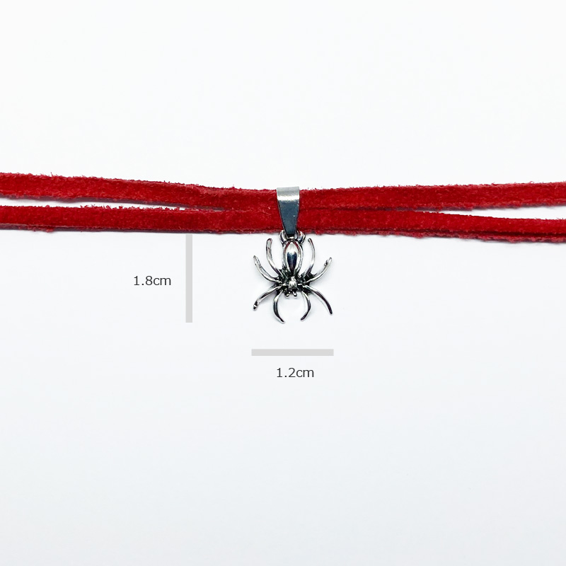 【ルナティックキャットイズム】蜘蛛チョーカー～スパイダーチョーカー（レッドスエード）item_image_2