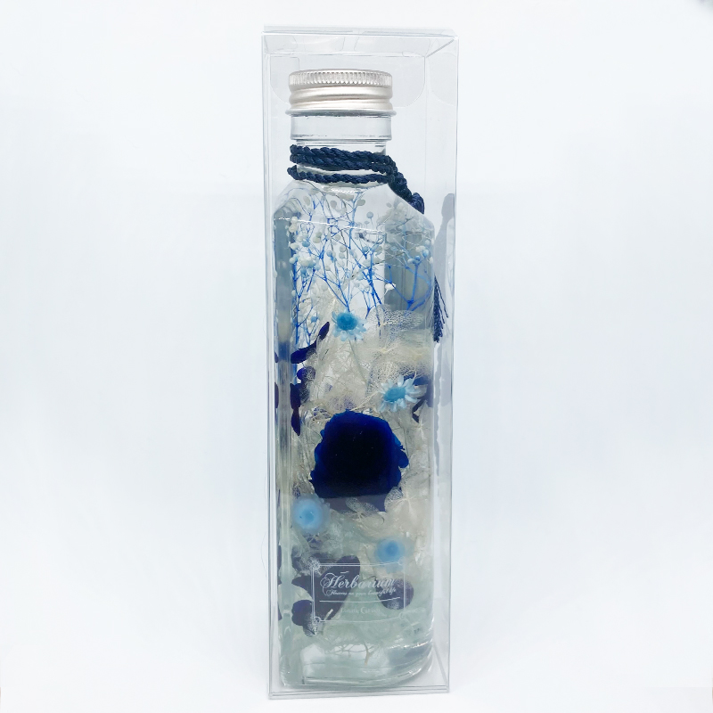 【ルナティックキャットイズム】青薔薇 ハーバリウム ハート型ボトル～本物の薔薇が１輪 ギフト 結婚祝いitem_image_7