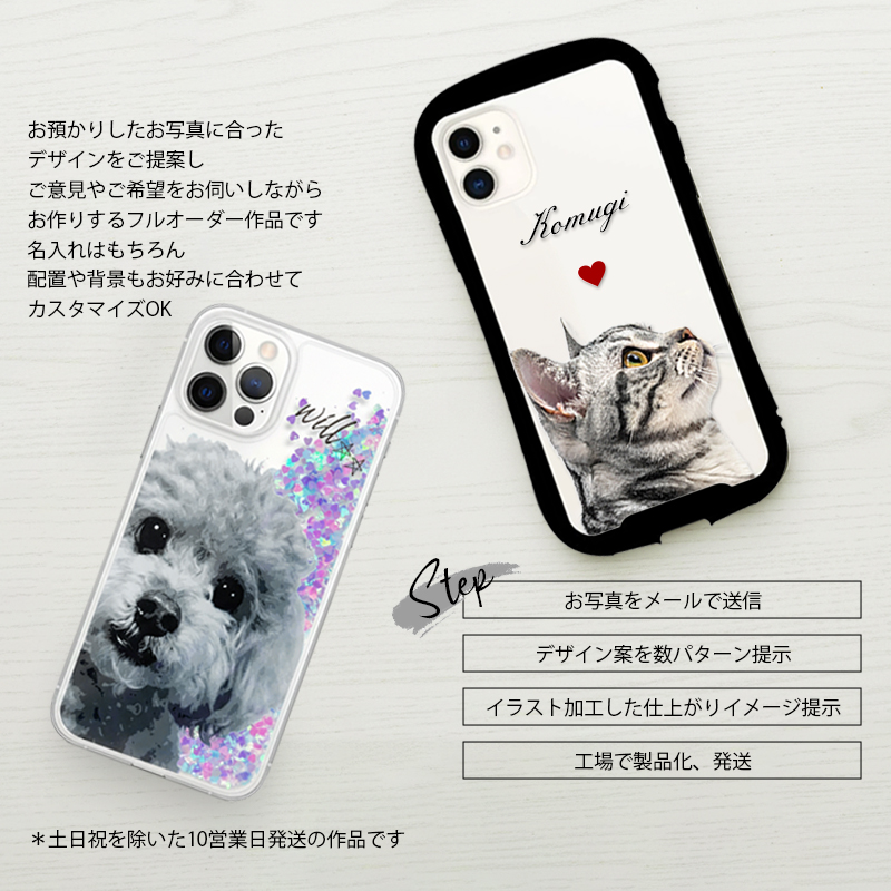【ルナティックキャットイズム】送料無料｜スマホケース- ペット写真で作るオーダーメイド オリジナル スマホカバー 猫 犬：リアルイラスト[iPhone/Android]item_image_3
