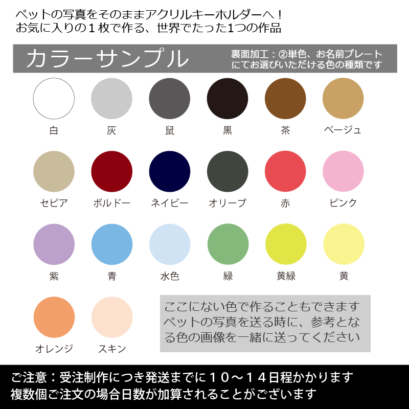 【ルナティックキャットイズム】送料無料｜アクリルキーホルダー-ストラップ/チャーム/バッジ ペットの写真で作る オーダーメイド オリジナル アクキー 猫 犬：フォトタイプitem_image_10