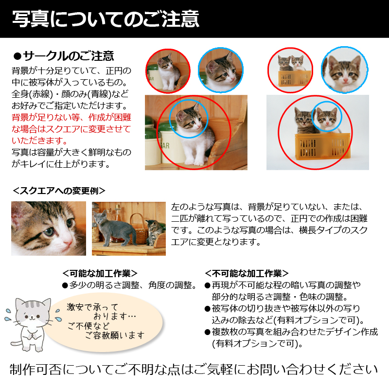 【ルナティックキャットイズム】送料無料｜アクリルキーホルダー-ストラップ/チャーム/バッジ ペットの写真で作る オーダーメイド オリジナル アクキー 猫 犬：フォトタイプitem_image_13