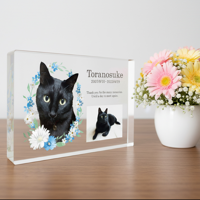【ルナティックキャットイズム】送料無料｜ペットメモリアル-ペットの写真で作るオーダーメイド アクリルブロック 猫 犬 遺影：フォトitem_image_12
