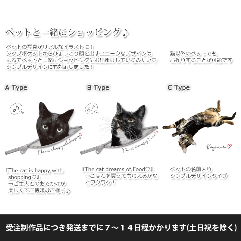 【ルナティックキャットイズム】送料無料｜保冷バッグ ショッピングバッグ-オーダーメイドｰ猫 犬 ペットの写真でオリジナル エコバッグ 保冷トートitem_image_3
