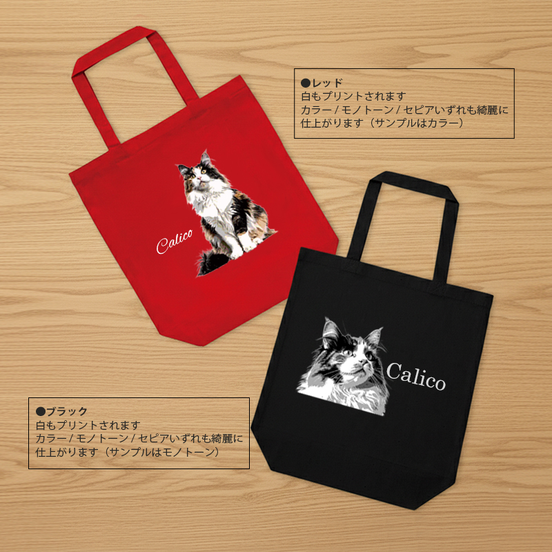 【ルナティックキャットイズム】送料無料｜トートバッグ[ソフトカラー]-ペットの写真で作る オーダーメイド オリジナル バッグ サブバッグ：猫 犬 リアルイラストitem_image_5